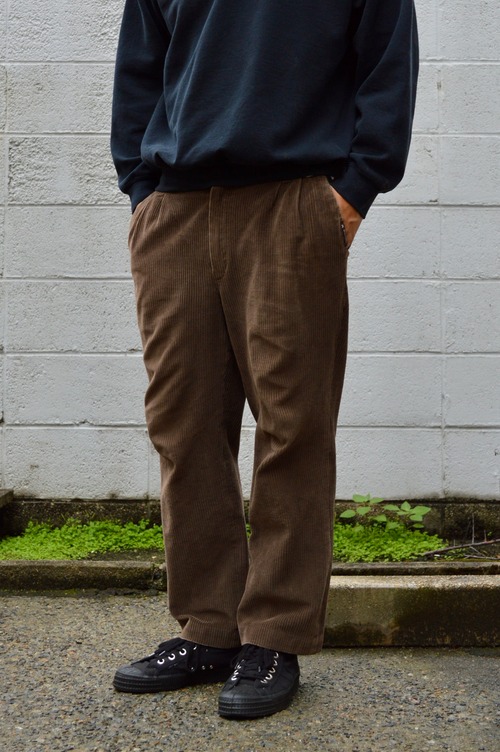 MONCHAUX 80s Corduroy 2tuck Trousers Made in France モンショー オールド コーデュロイパンツ フランス製