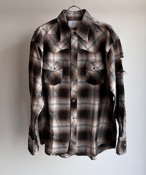 Rafu/ Rafu002  Westen Shirt（BROWN)