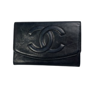 CHANEL シャネル  ココマーク レザー コインケース ブラック A-9862