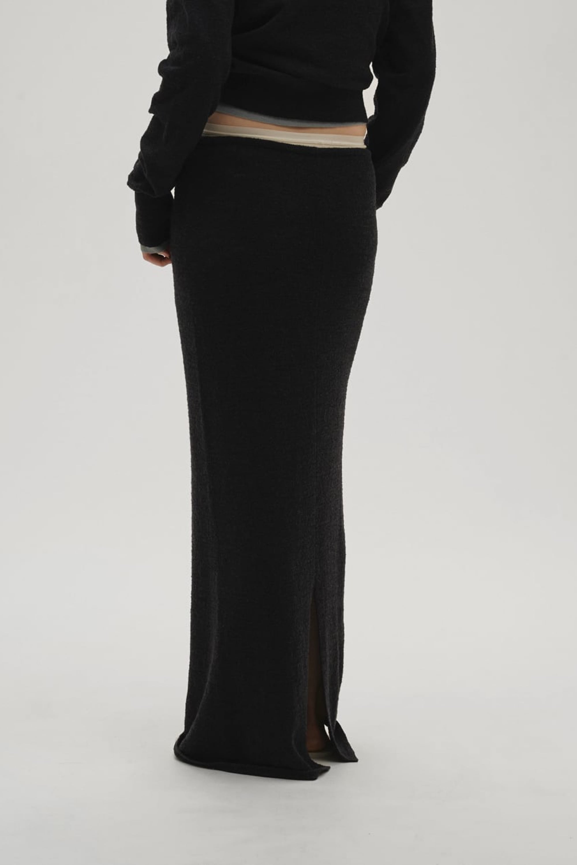 TODAYFUL Miniboucle Knit Skirt ミニブークレニットスカート Dark Gray