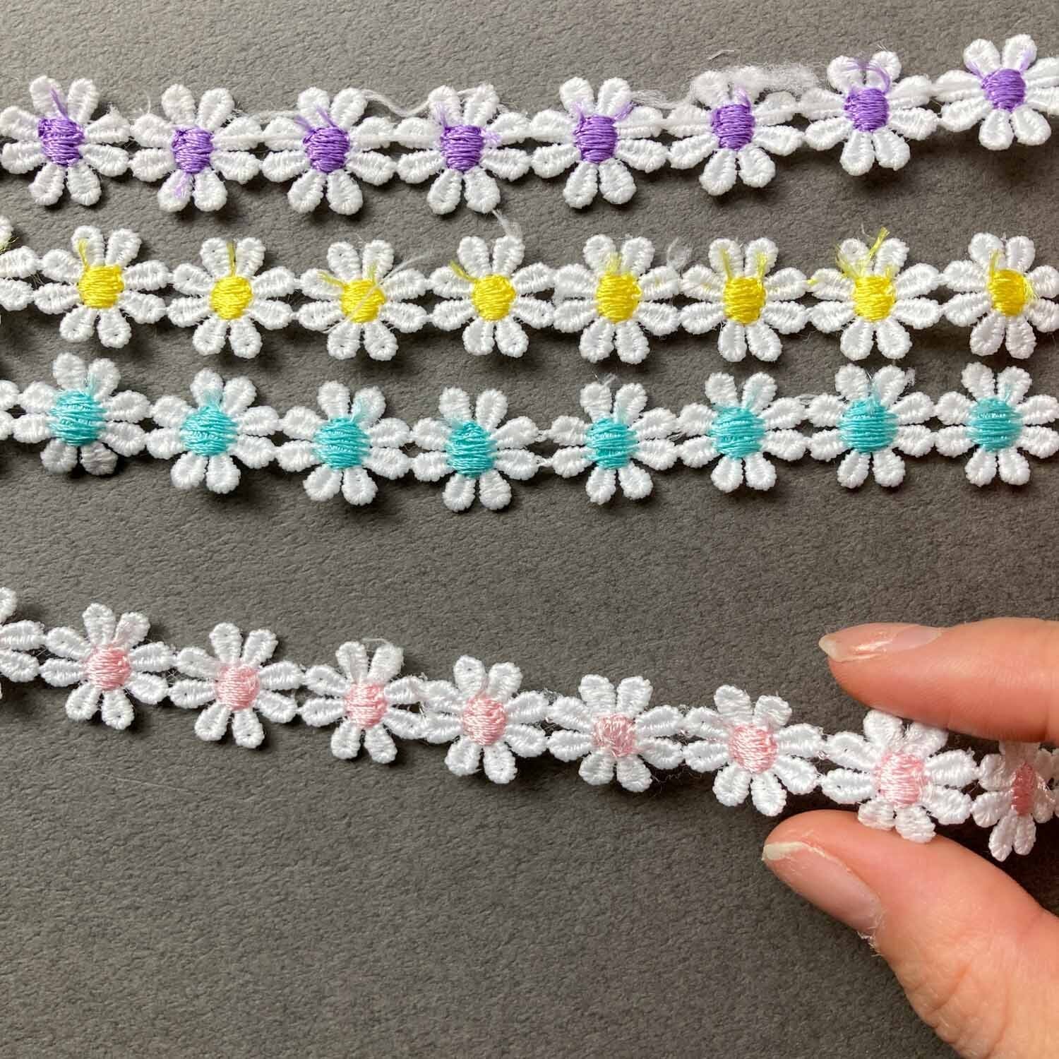 ミニデイジーモチーフレース（50cm〜） | Dua-アクセサリーパーツショップ