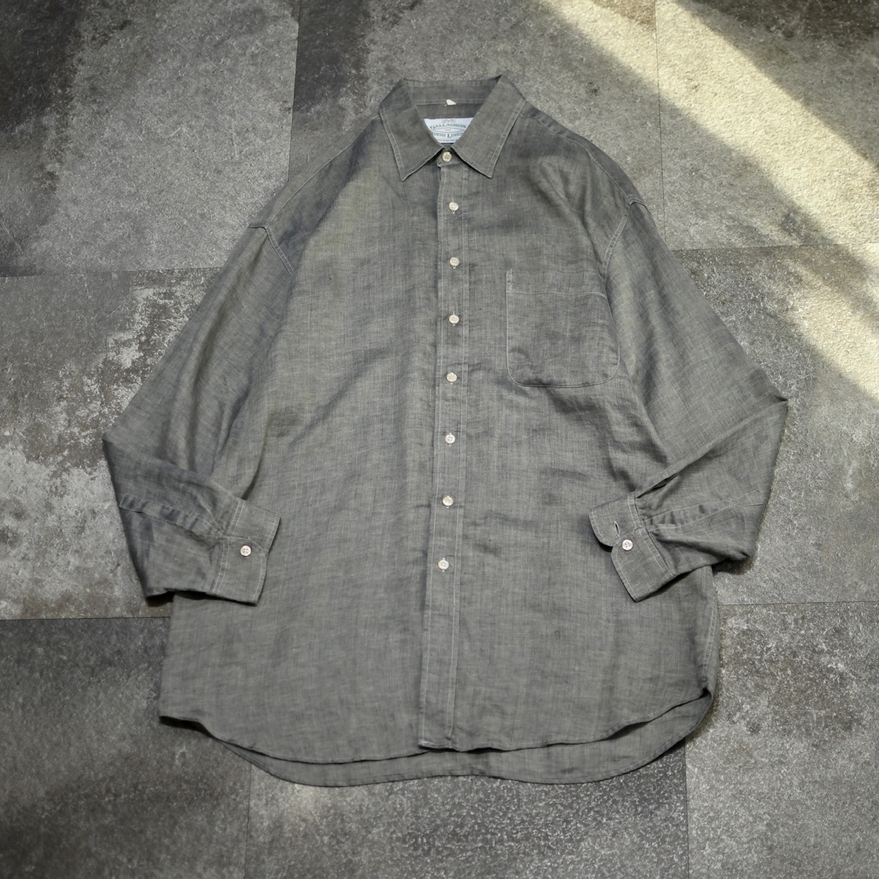 GALLAGHERS Irish linen shirt greige