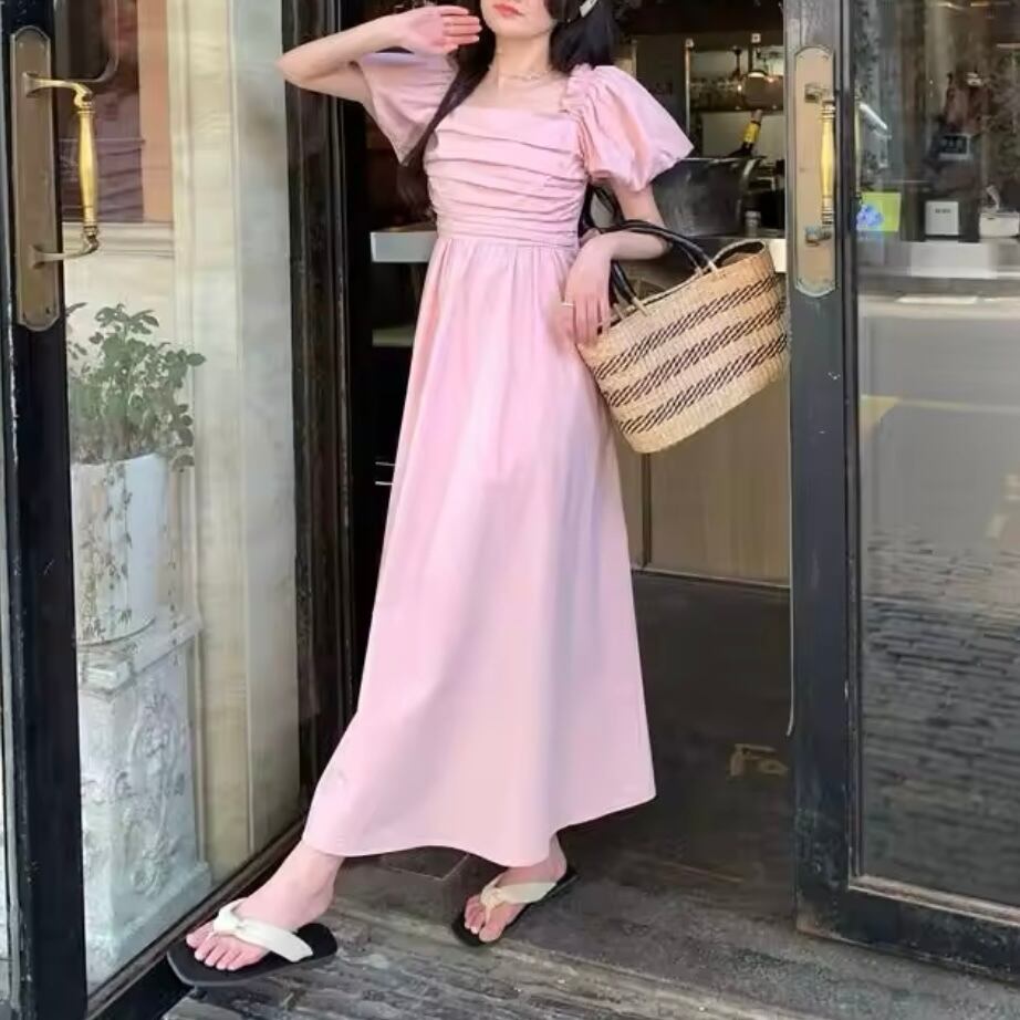 バックリボンワンピース