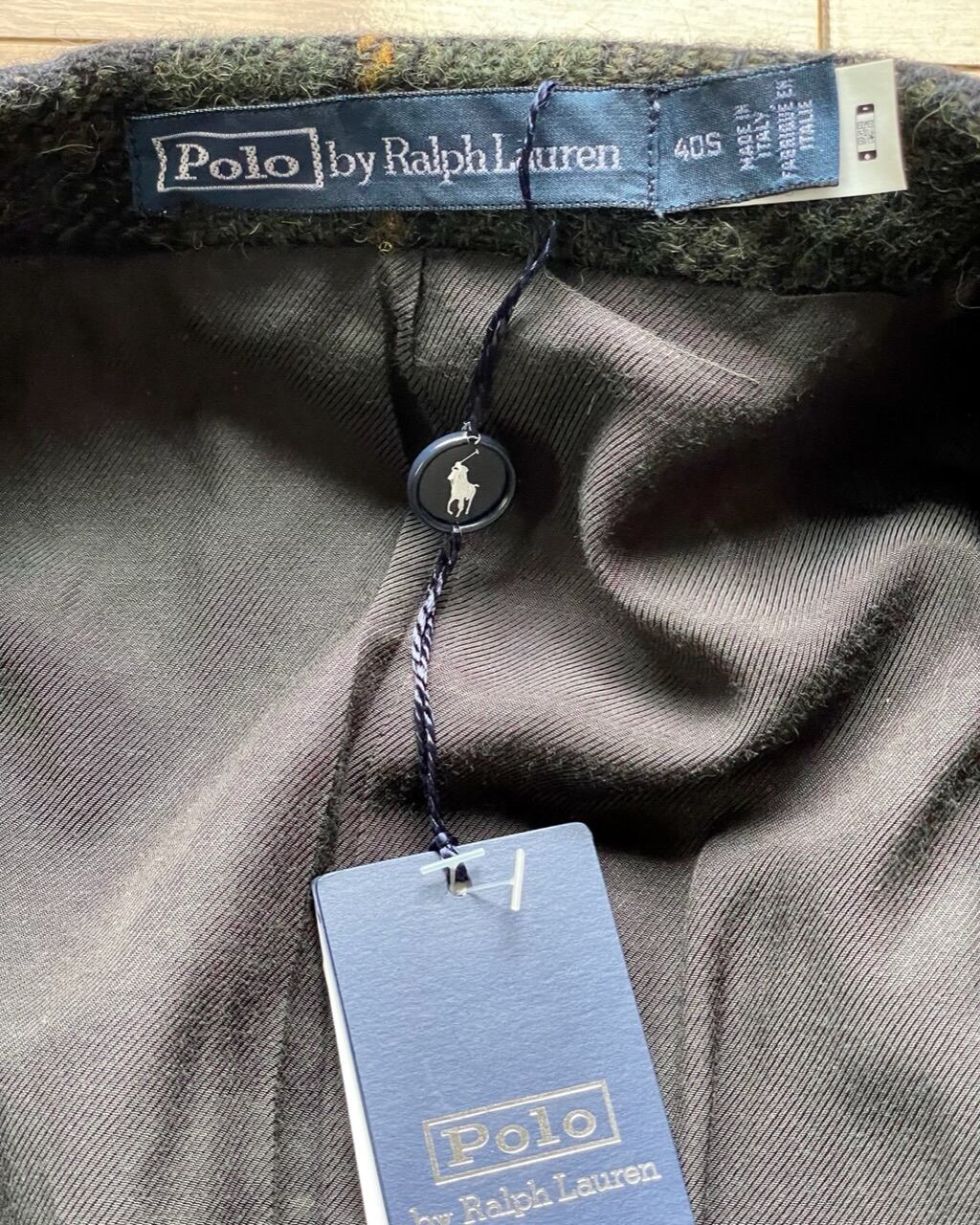 新品 Polo Ralph Lauren イタリー製 タータンツイード 新品 Polo Ralph Lauren イタリー製 タータンツイード