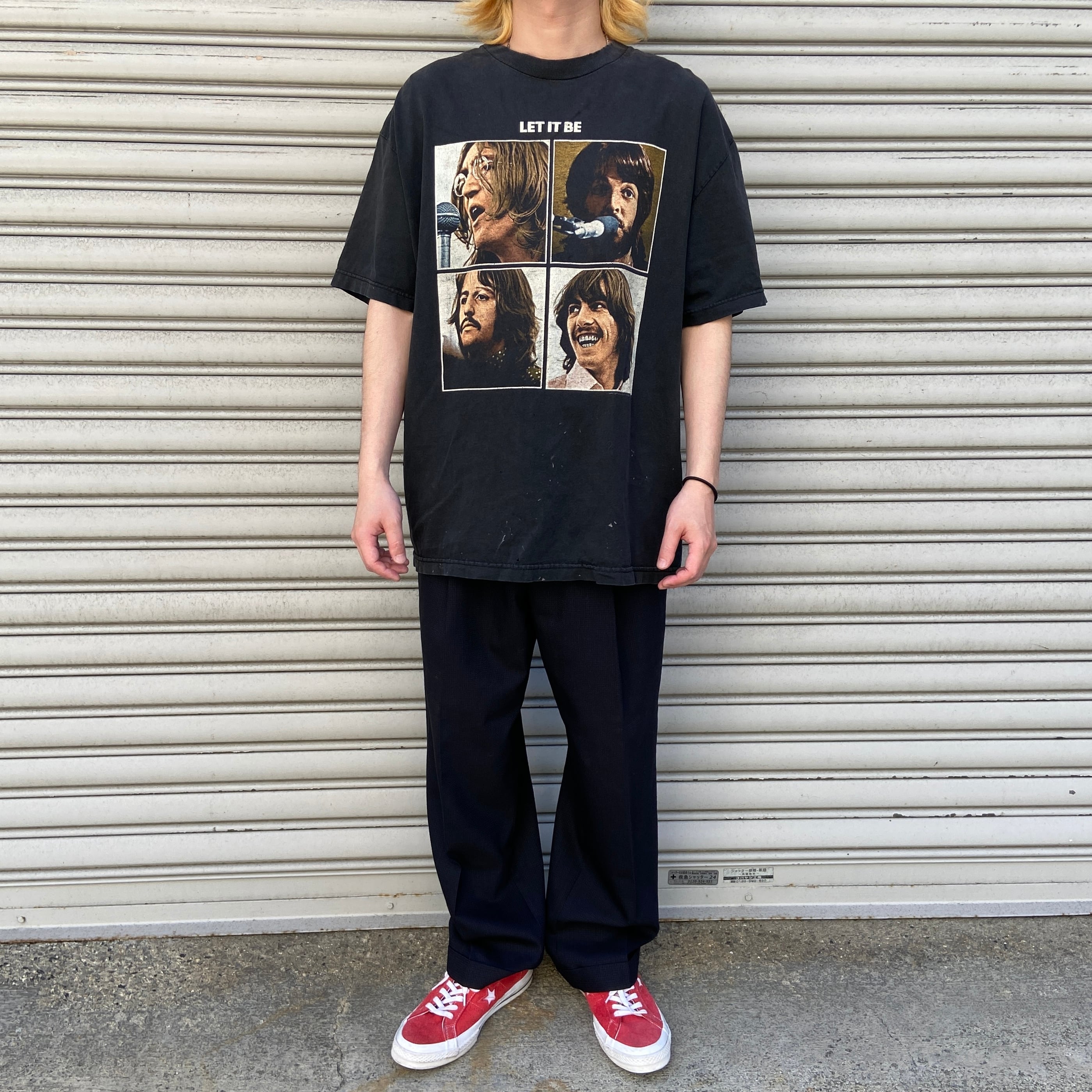 00s Beatles フォトTシャツ LET IT BE ボロ ビートルズ | 古着屋 Uan 