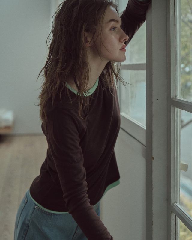 【nap】Offset Layer Top / ナップ オフセット レイヤー トップ