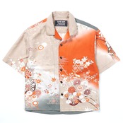 KIMONO OPEN COLLAR SHIRT