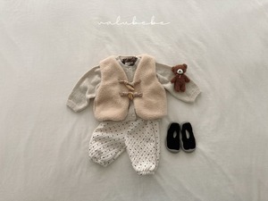 【valu bebe】ウインタージョガーパンツ  ドット 60〜110cm  241104