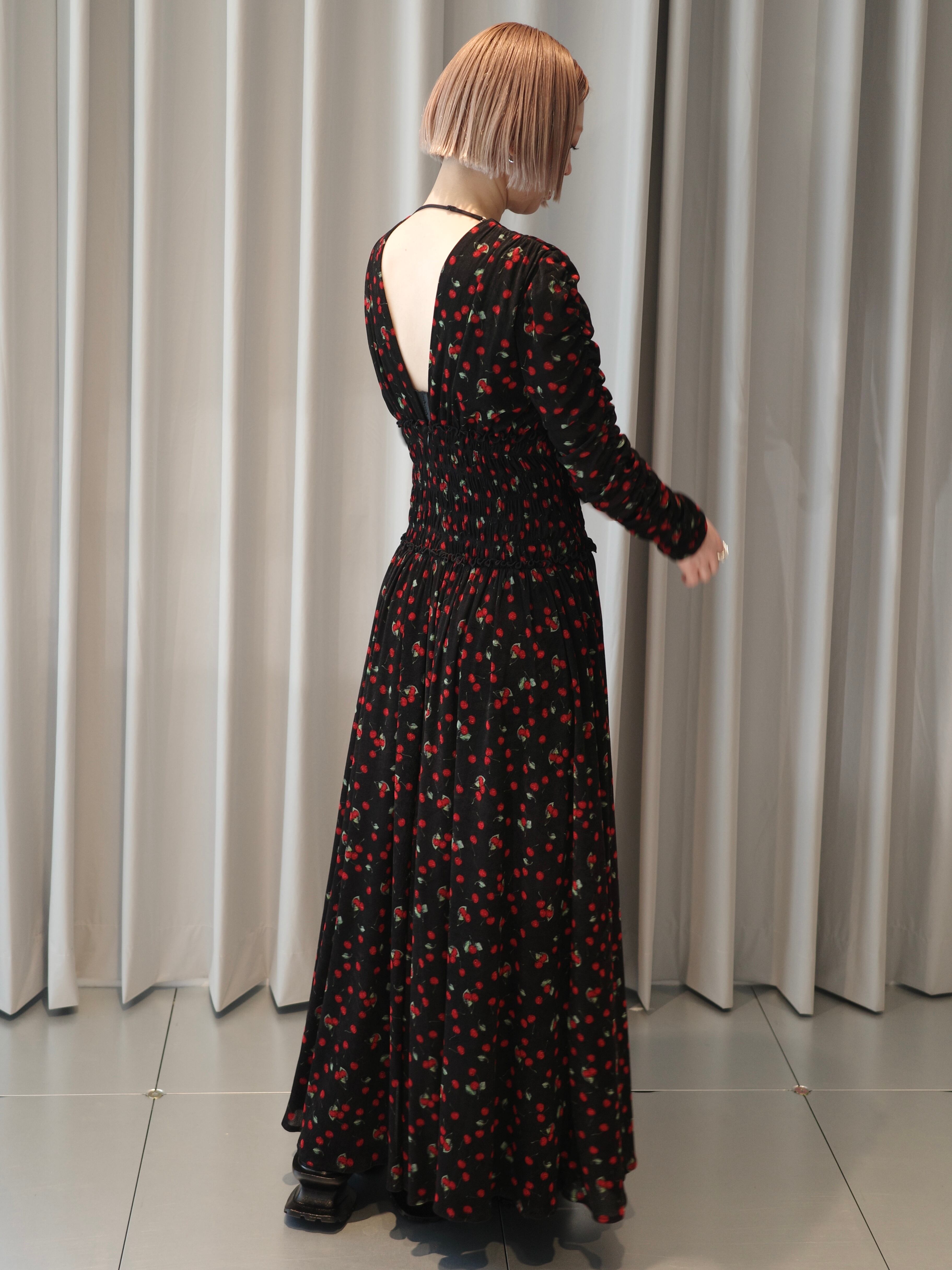 fetico STRETCH JERSEY MIDI DRESS ワンピース FETICO】STRETCH JERSEY MIDI DRESS - dark brown | loop