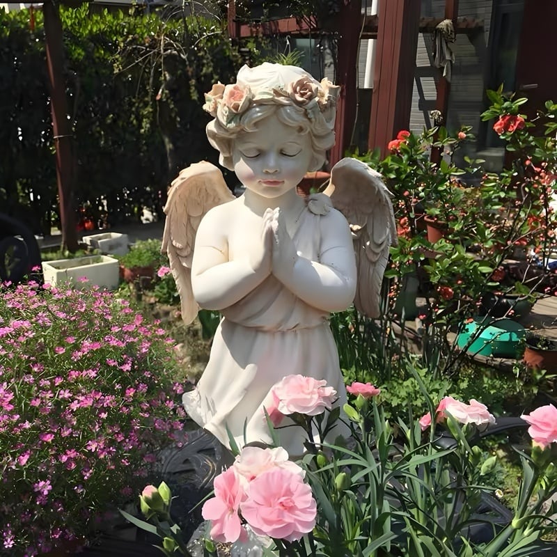 ガーデン オブジェ 天使 ヴィンテージ調 おしゃれ かわいい インテリア