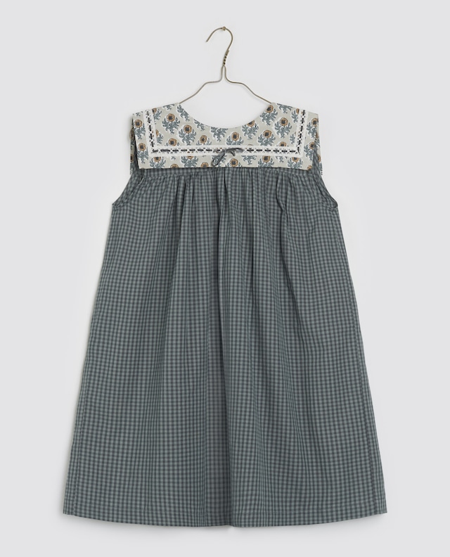 Organic Nola Dress - Little Blue Check / Little Cotton Clothes