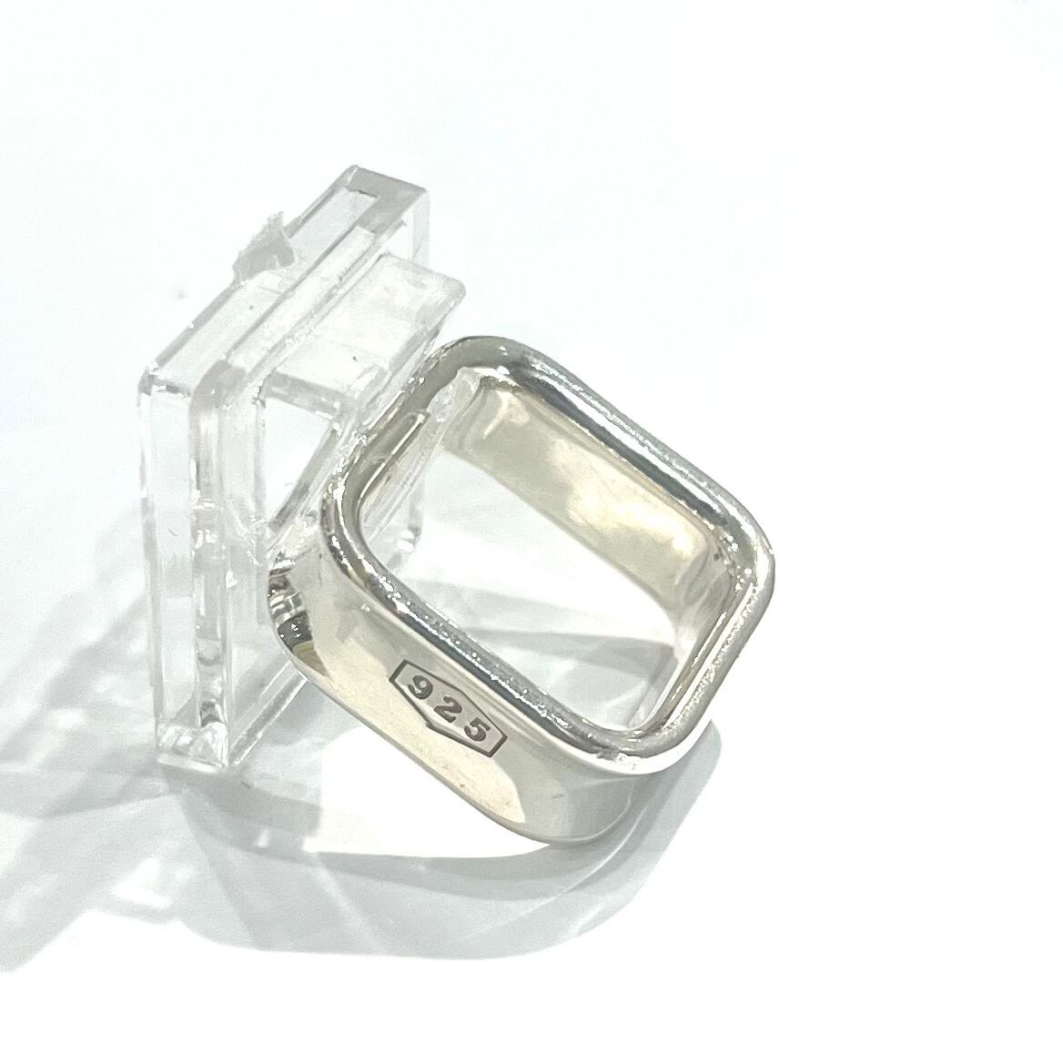 TIFFANY&CO.】【11-12号】2453 T&CO 1837 スクエアリング／シルバー925