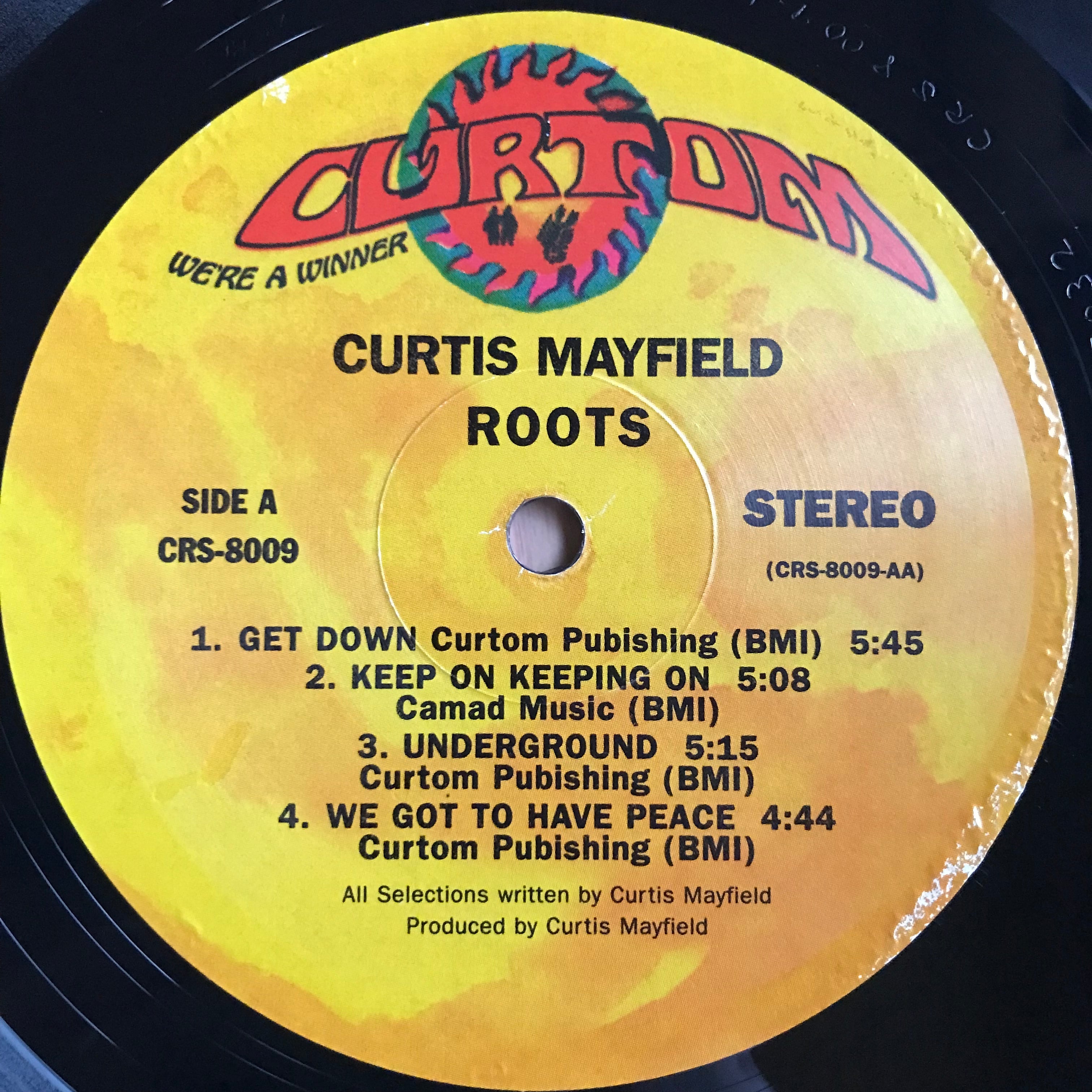 CURTIS MAYFIELD / ROOTS | PASSTIME RECORDS / パスタイム レコード