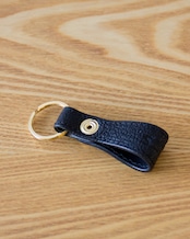 【ヒグマレザーデビュー記念 2/28まで送料無料!】【ヒグマレザー】ループキーホルダー|KEETSオリジナルホック/ベルトループ対応