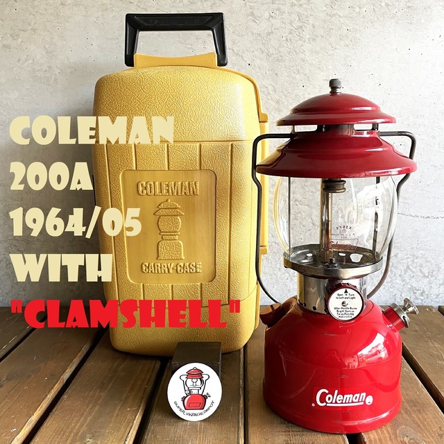 コールマン 200A 1964年1月製造 後期 レッドボーダー ランタン COLEMAN ビンテージ 希少 完全オリジナル 完全分解清掃 メンテナンス済み 赤枠
