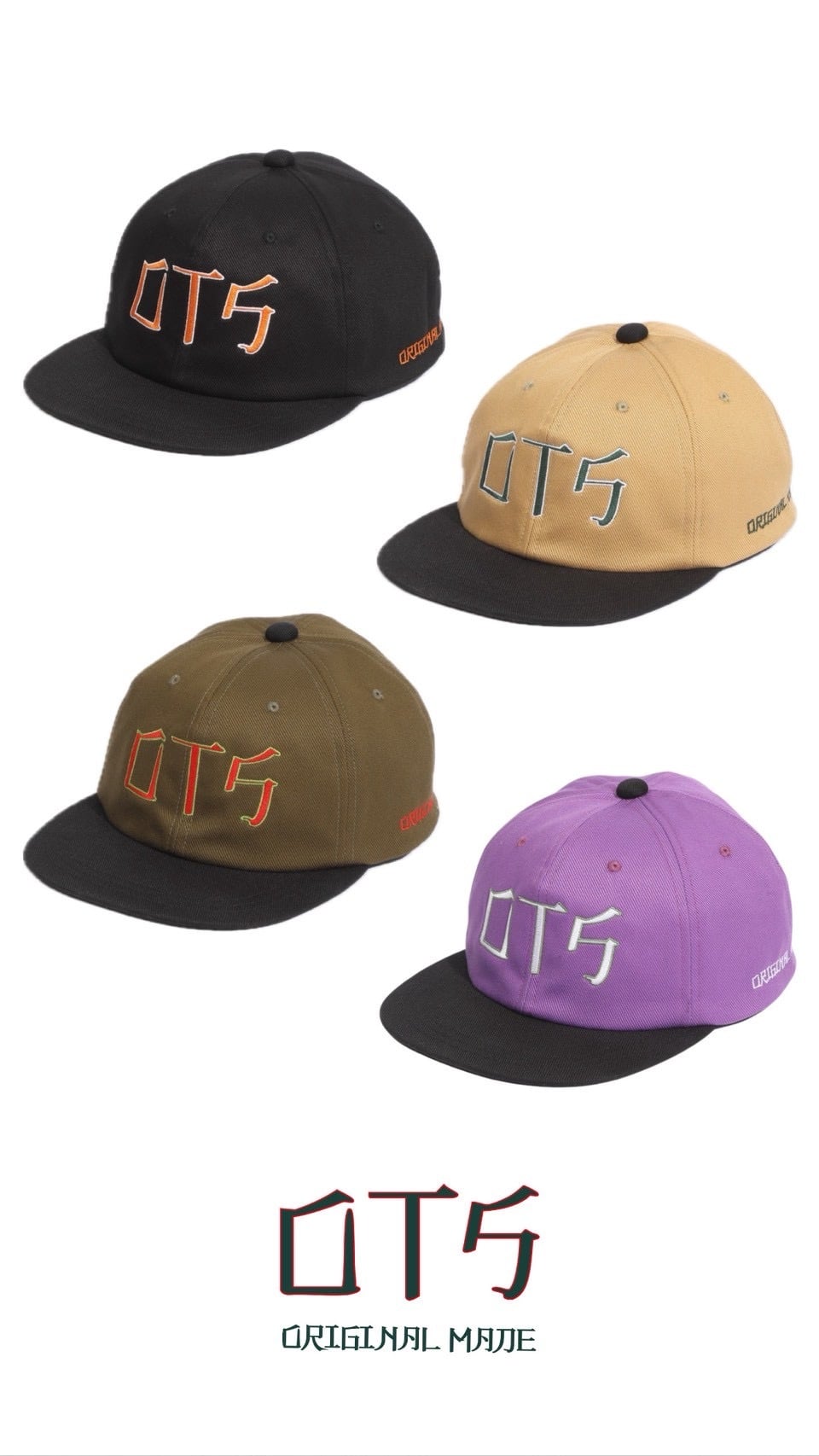 【4月11日(土)午前10時より販売開始】OTS LOGO EMB 2TONE BASEBALL CAP