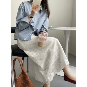 レースロングスカート 10009