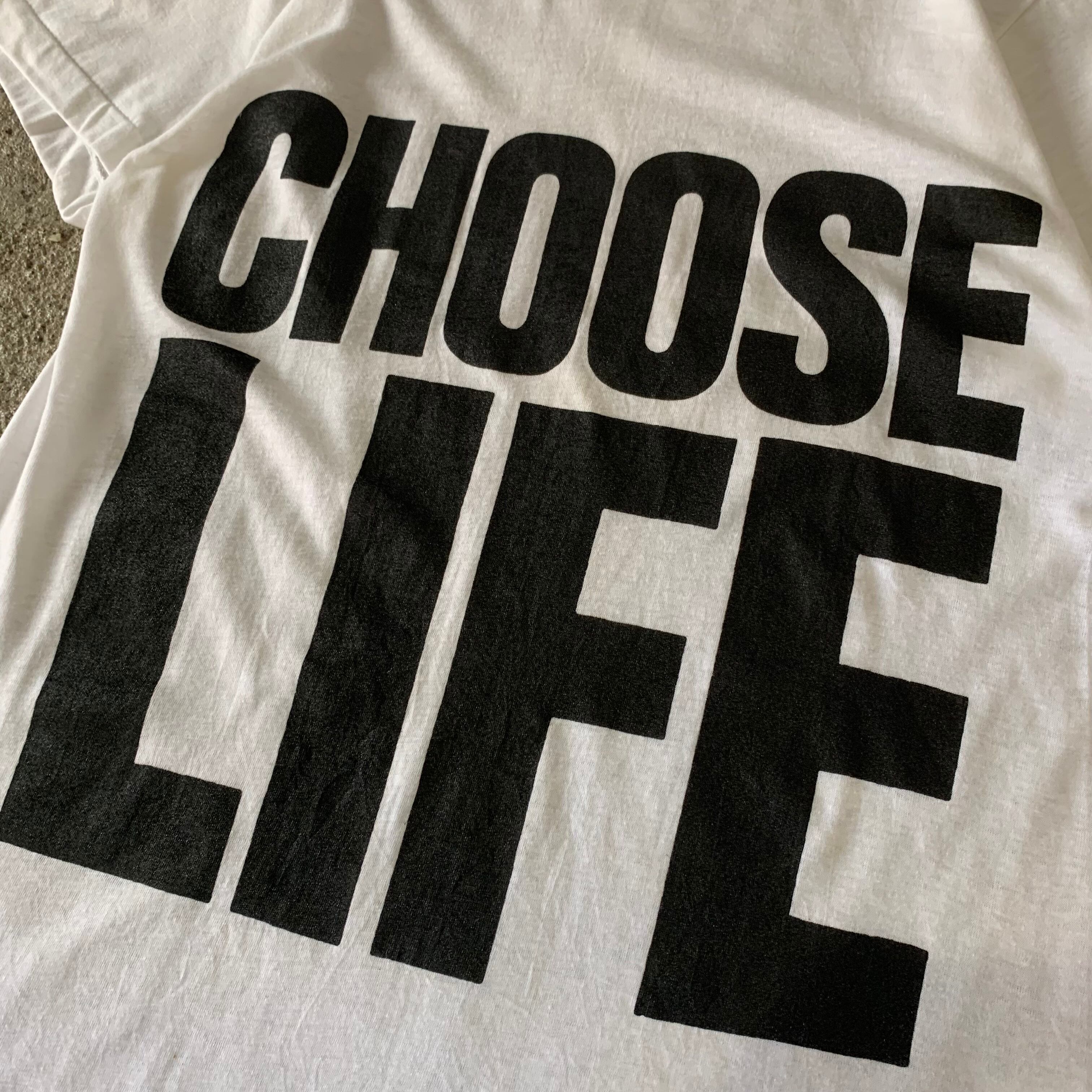 dead stock!!80s CHOOSE LIFE T-shirt | What