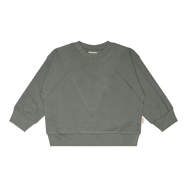 petit piao/SWEAT SHIRT V RIB-Balsam Green