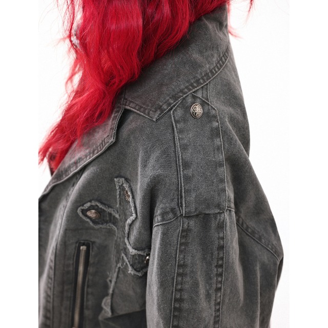 crushed cross wash jacket　クラッシュクロスウォッシュジャケット　J1712