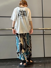 Tribe　ボタニカル柄バルーンパンツ