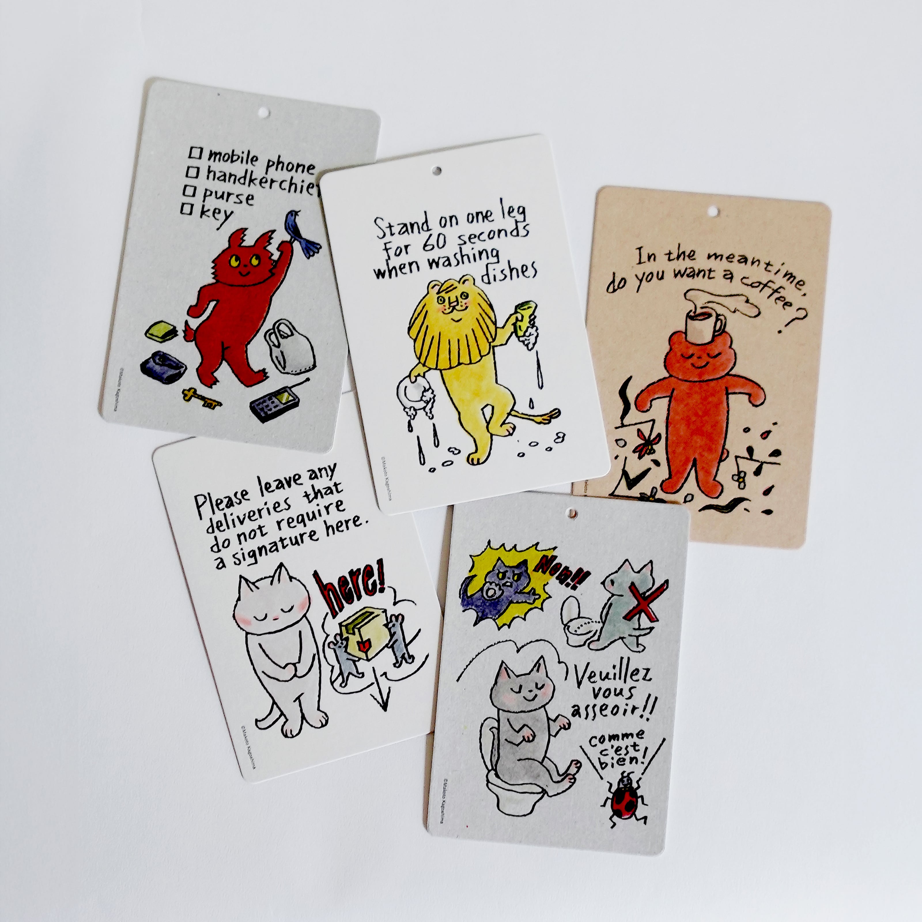 鹿児島睦「うさぎのリネンハンカチ」 | ブルーシープショップ