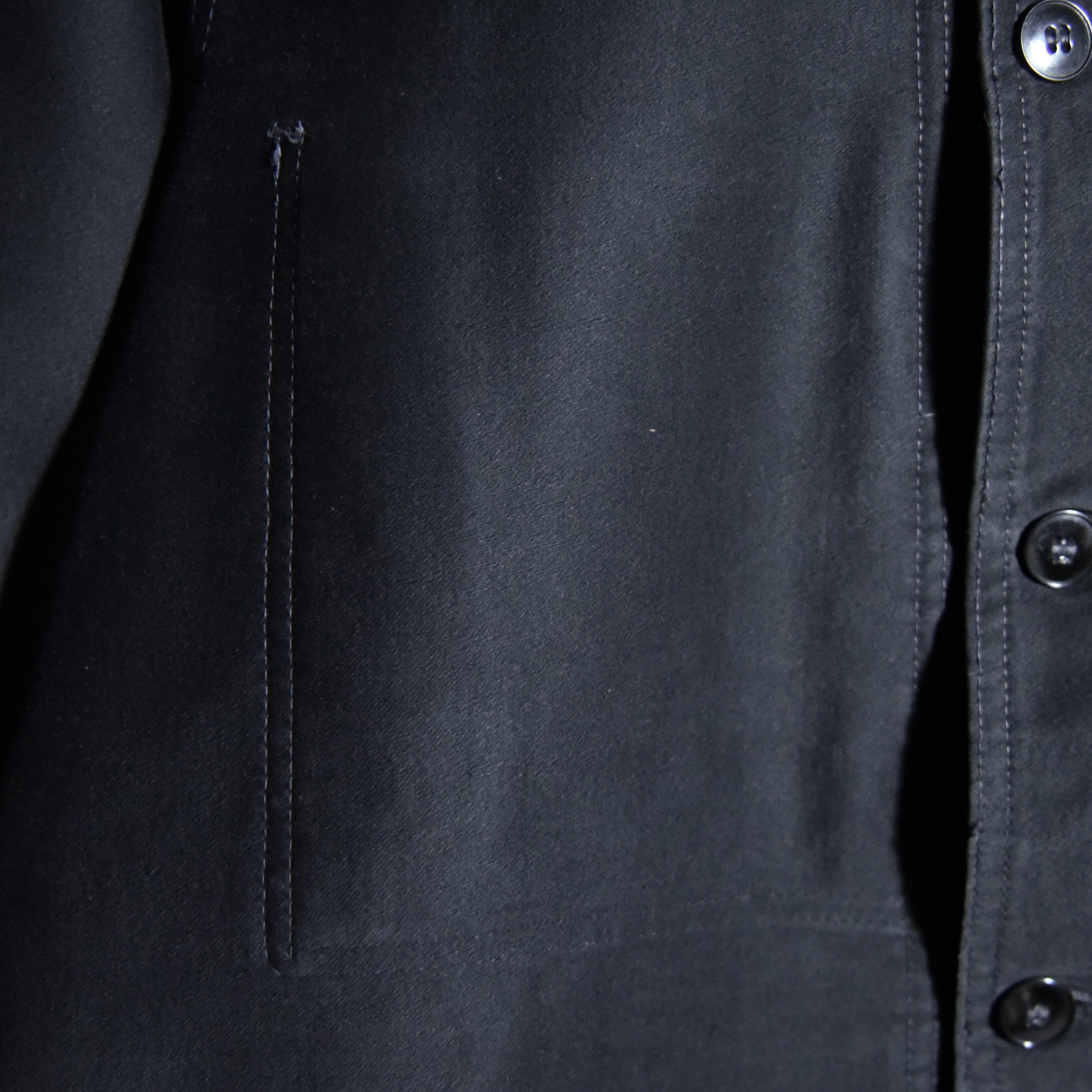 60s Le Favori Black Moleskin French Work Jacket ブラック