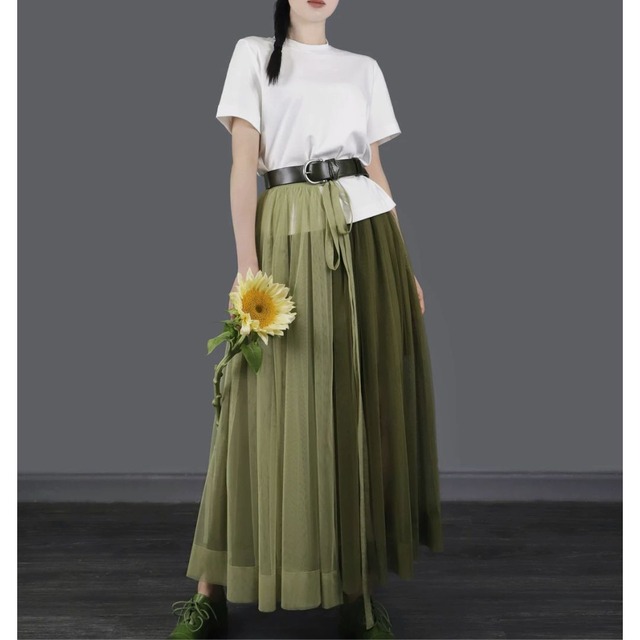 two-piece mesh skirt <3colors>