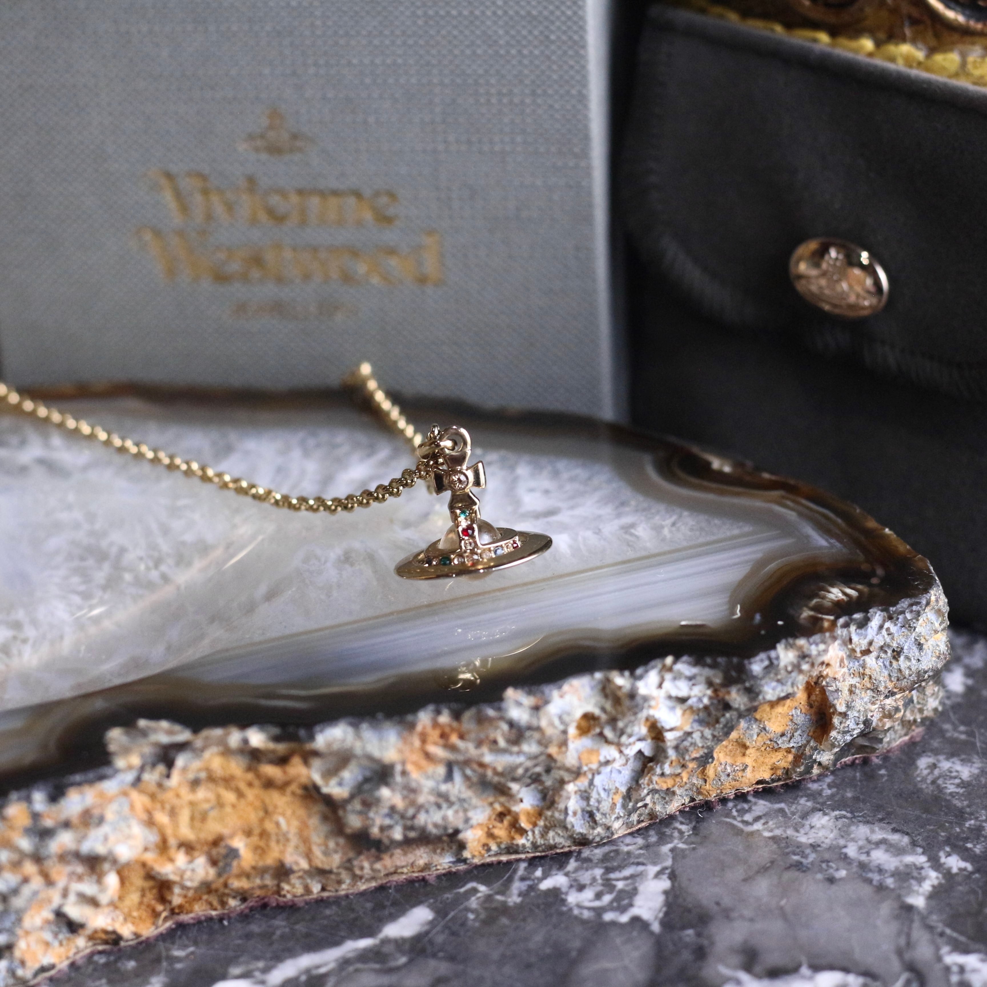 Vivienne Westwood MINI ORB DESIGN GOLD CHAIN NECKLACE/ヴィヴィアン