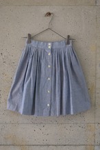 Front button mini skirt