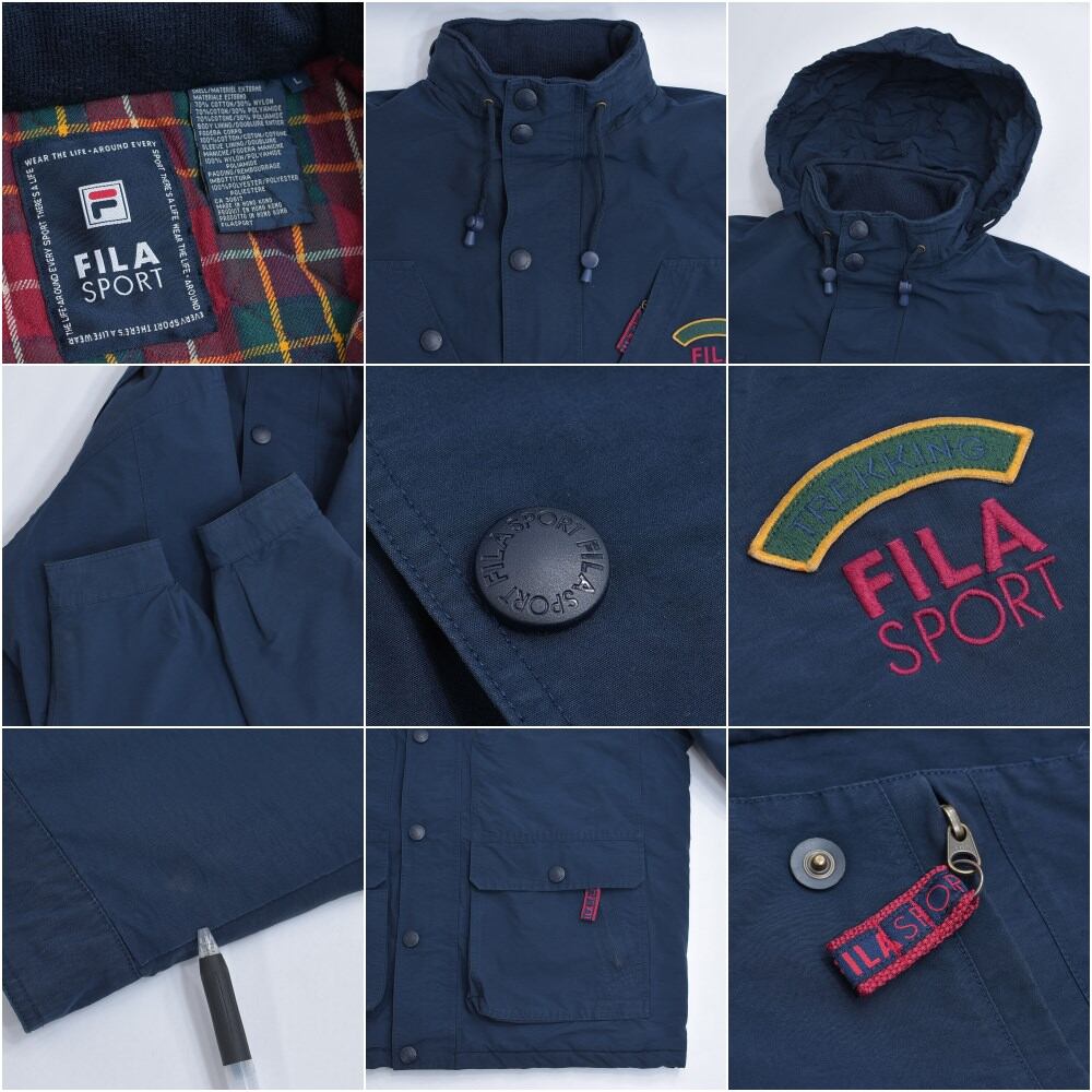 90s~ FILA SPORT フィラ・スポーツ ロゴ刺繍 デザイン 90s~ FILA SPORT フィラ・スポーツ ロゴ刺繍 デザイン