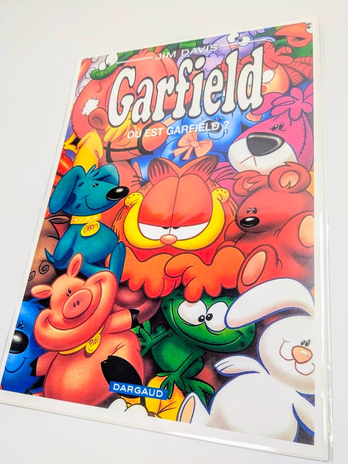 ガーフィールド Garfield ライト 1980年代 雑貨 アメリカ アメトイ ちょうどいいB4ポスター【ガーフィールド（Garfield