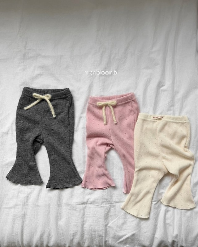 送料無料【予約】mienbloomB/Knit Bootcut Pants