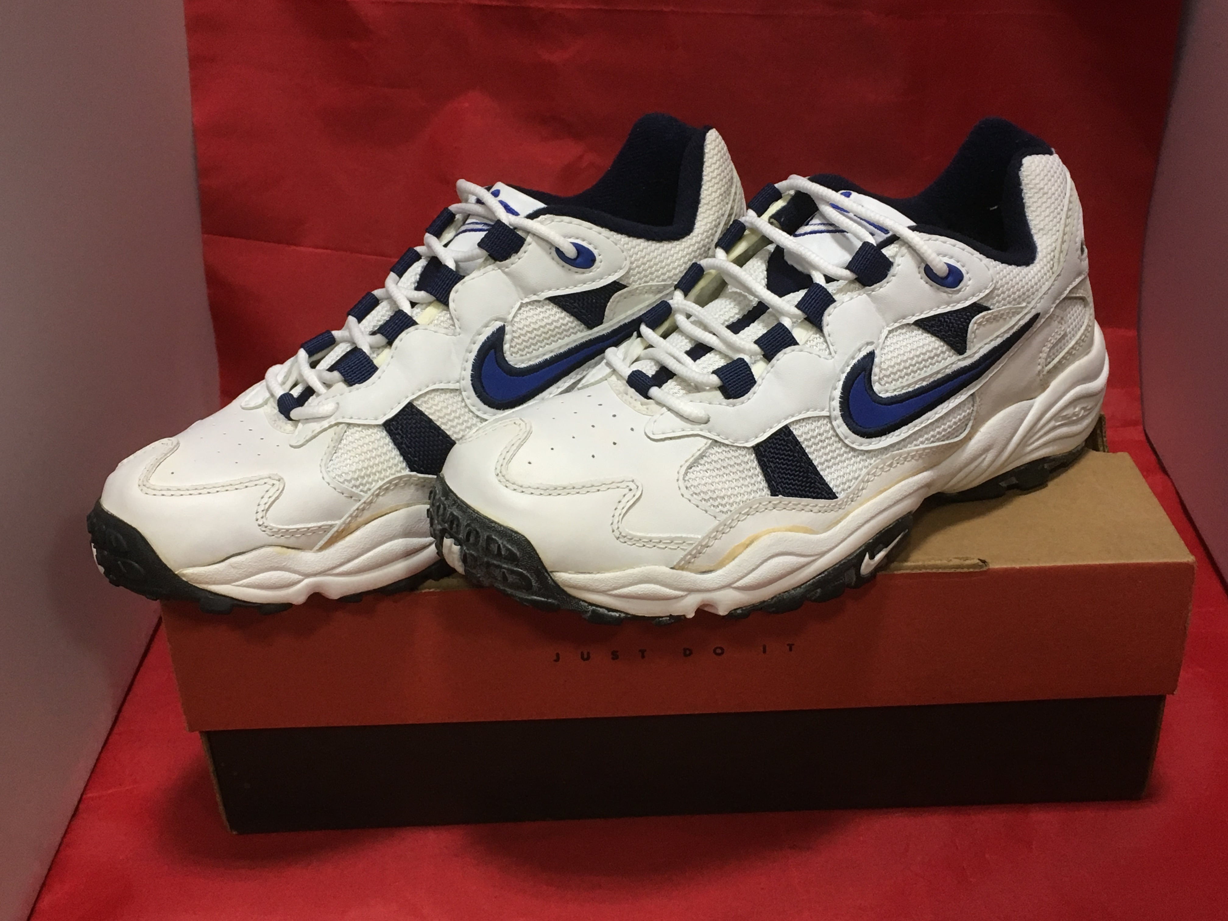 NIKE（ナイキ） AIR WORP TRAINER（エア ワープ トレーナー）9.5 27.5cm 白/青 90s⑧ | freestars