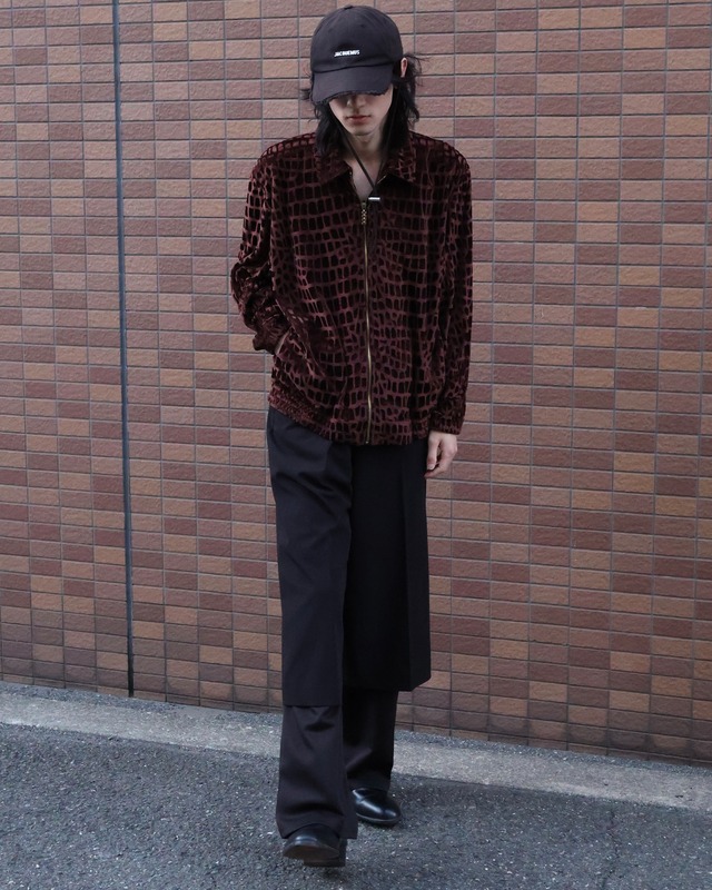 All-over design zip blouson