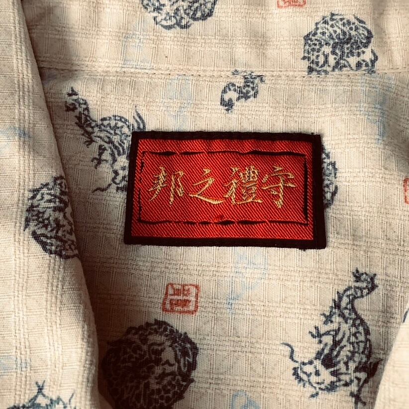 shareef】龍emb. L/S SHIRTS タグ有り｜トップス