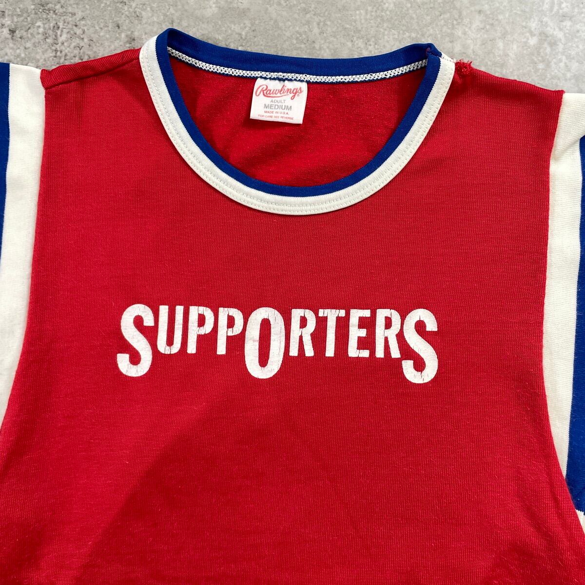 70年-80年代 USA製 Rawlings ローリングス リンガーTシャツ メンズM