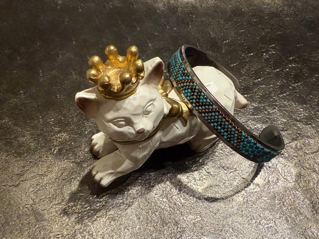 ステンレスブレスレット　トルコブルー