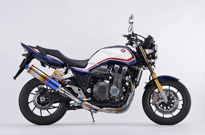 cb1300マフラーワイバンクラシックスリップオンチタンドラッグブルー