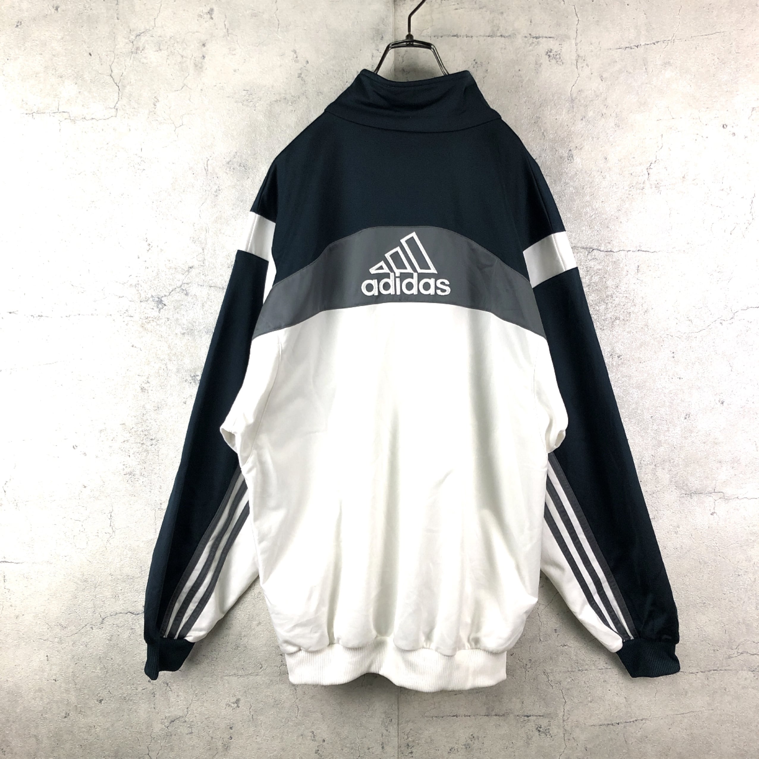 90's adidas トラックジャケット 刺繍ロゴ 万国旗タグ | 古着屋mills