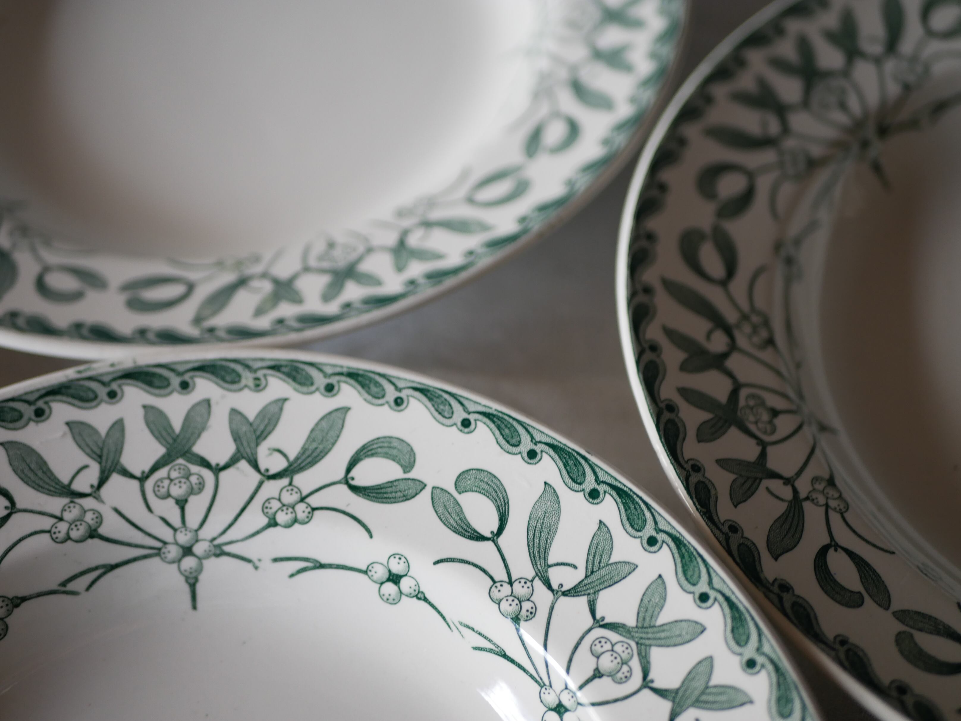 宿り木 プレート 深皿 フランスアンティーク ヤドリギ | フランス