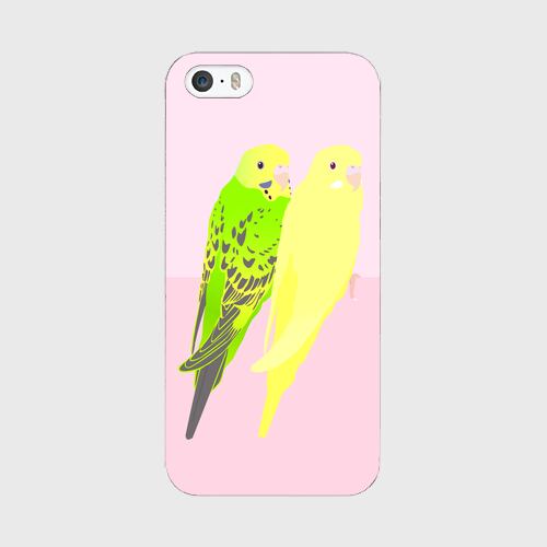 iPhoneケース セキセイインコ ルチノー&オパーリングリーン【各機種対応】