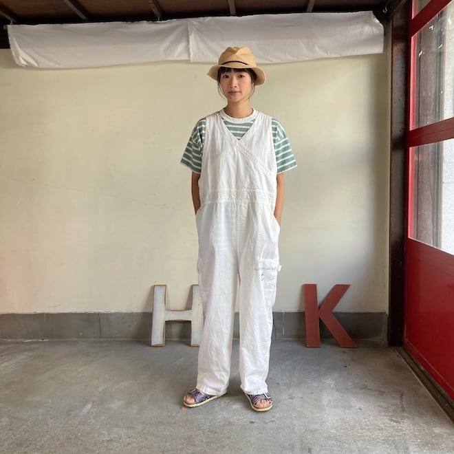 快晴堂 レディース サロペット カシュクールサロペットパンツ Girl's