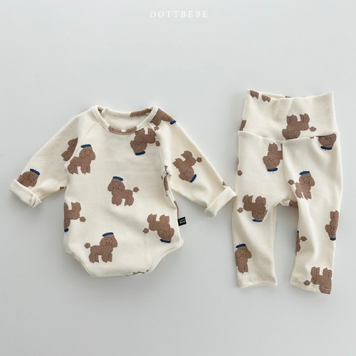 【oottbebe】 Poodle rompers set
