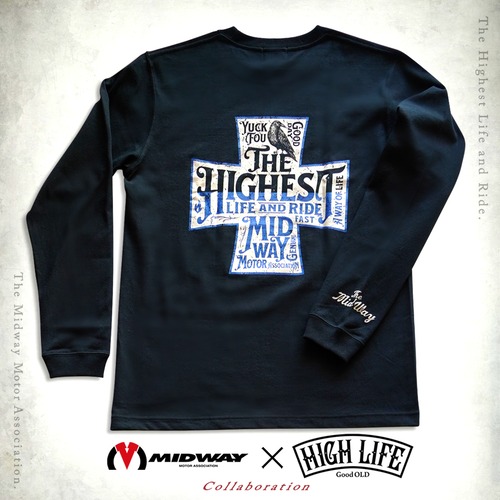 2023 MIDWAY×HIGHLIFE Long Sleeve T-shirt【BLACK】