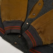 希少 レア McGREGOR マクレガー ビンテージ ダック地 切替 スタジャン ジャケット サイズ M /レタードワッペン