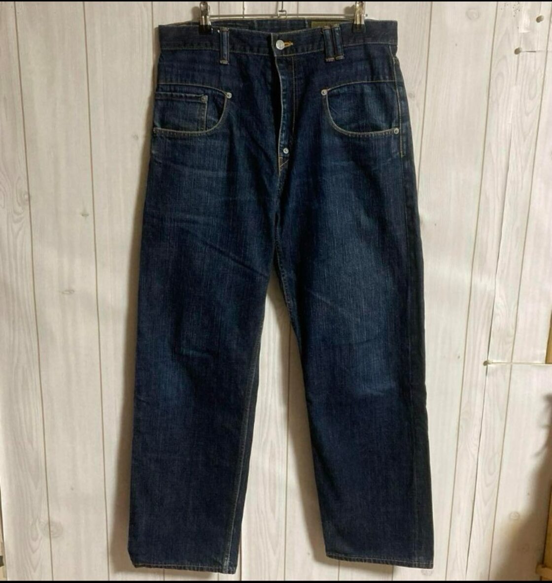 00s BAL USED加工セルビッジデニムパンツ裏原balanceバランスウェア 