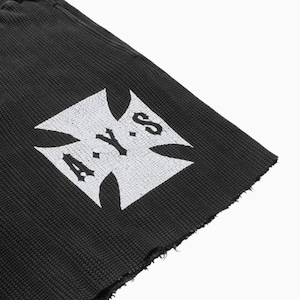 ASKYURSELF / cross waffle vintage shorts