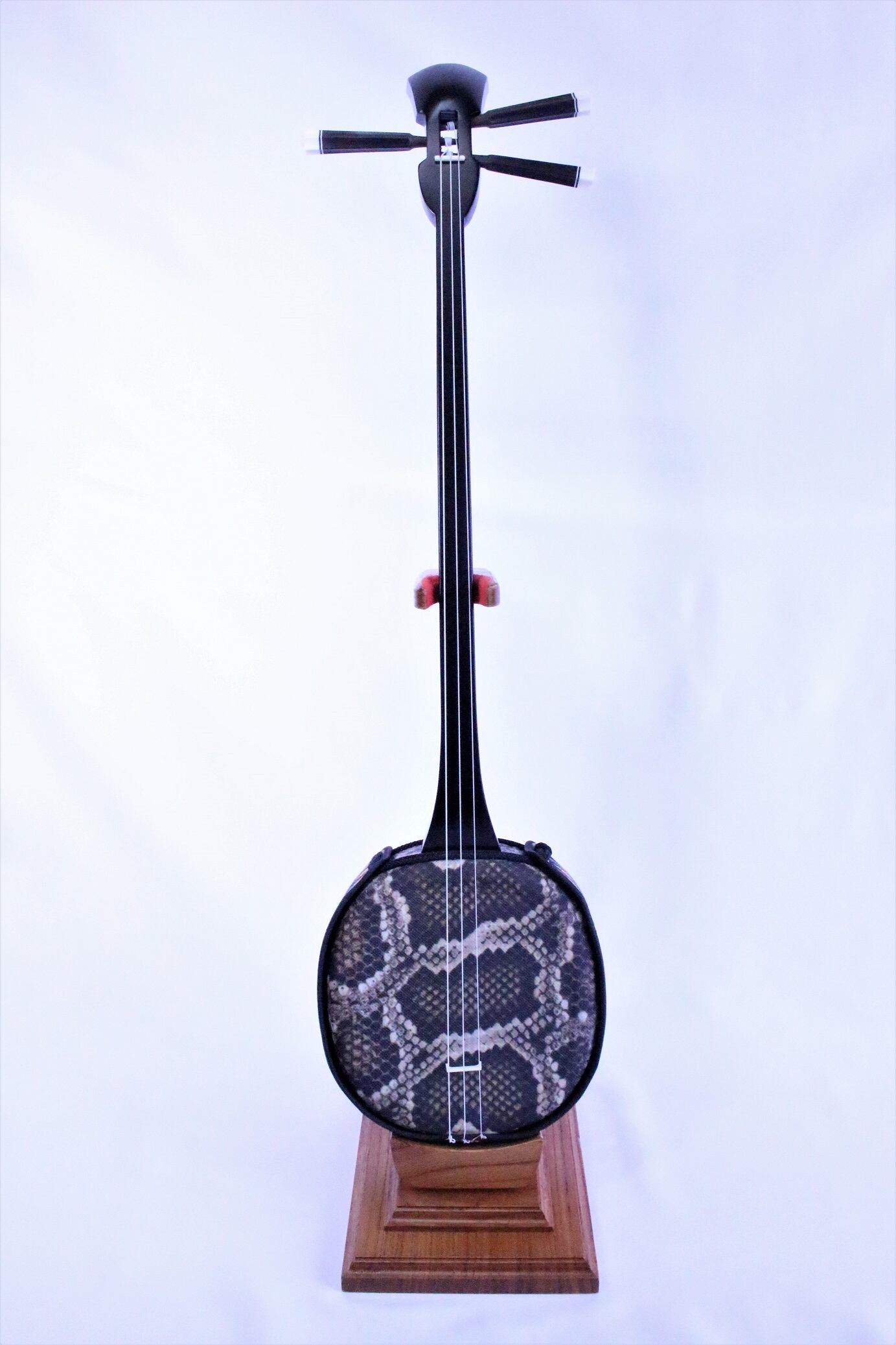 西日本産 三味線 【0から始める三味線生活〜selida〜】 合皮 赤セット