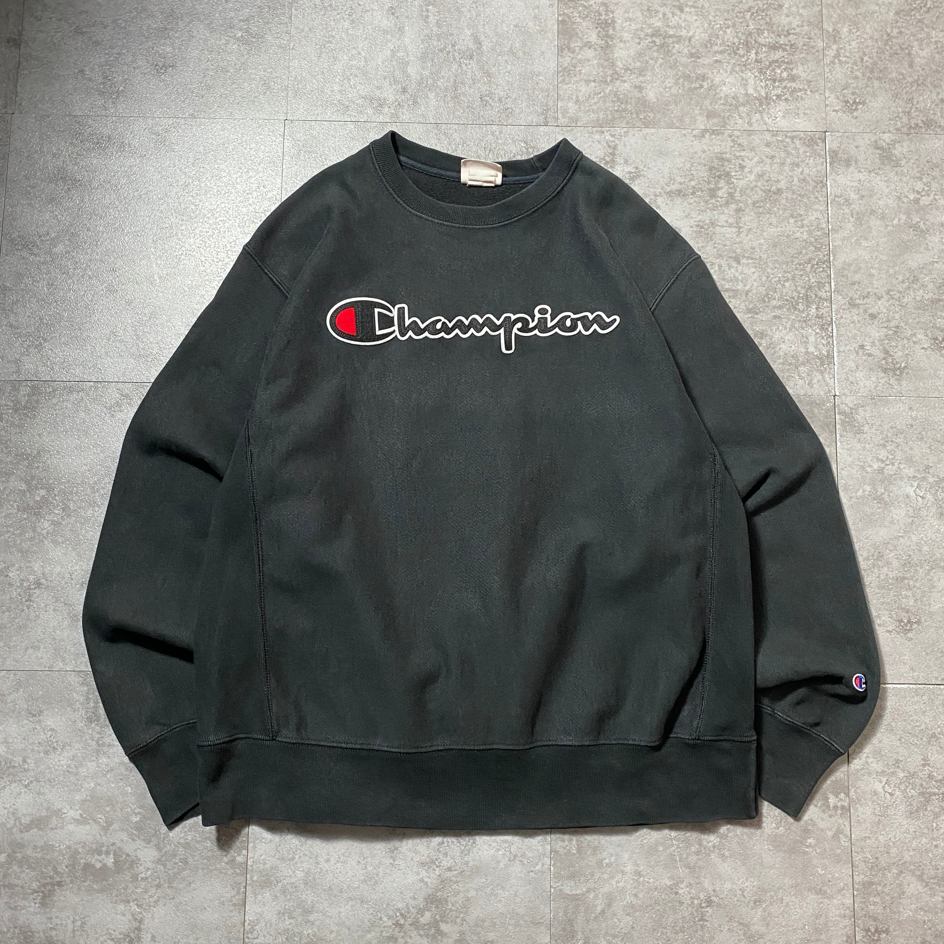 00's Champion チャンピオン リバースウィーブ ワッペンロゴ ブラック